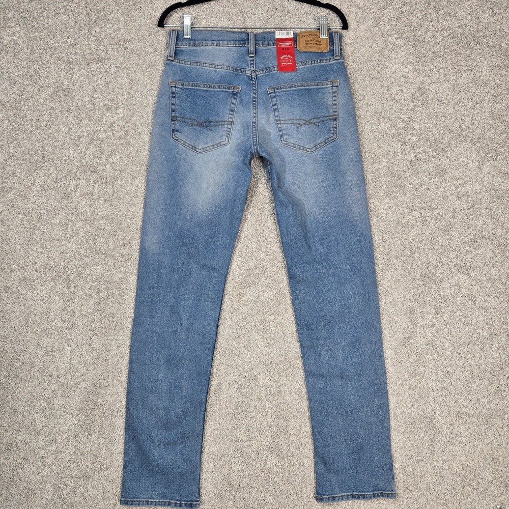 Levi Strauss Signature jeans Men's 30x32 Slim flex NEW - Picture 4 of 13
